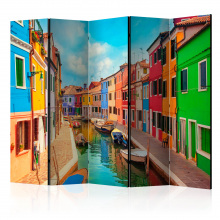 Paraván -  Színes csatorna Burano-ban II