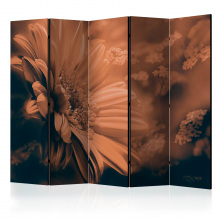 Paraván - Gerbera bronz színben II