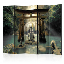 Paraván - Folyón elmélkedő Buddha II