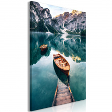Kép - Csónakok a Dolomitokban