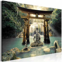 Kép - Folyón elmélkedő Buddha