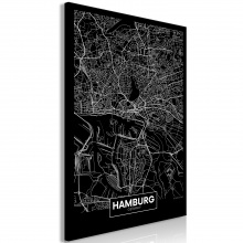 Kép - Hamburg sötét térképe