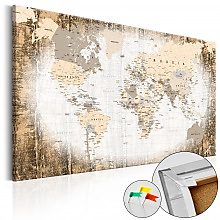 Kép parafán - Enclave of the World [Cork Map]