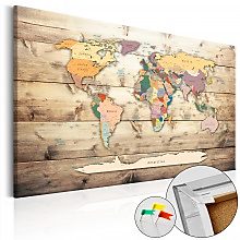Kép parafán - The World at Your Fingertips [Cork Map]