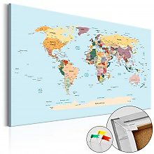 Kép parafán - Travel with Me [Cork Map]
