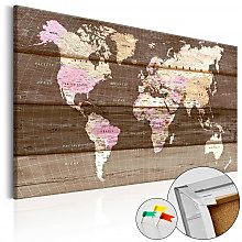 Kép parafán - Wooden World [Cork Map]