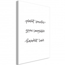 Kép - Plant smiles grow laughter harvest love 2- felirattal