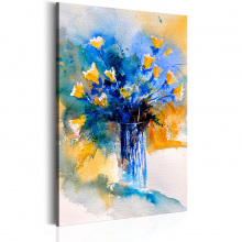 Kép - Sárga tulipáncsokor vázában