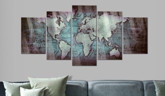 Akrilüveg kép - Acrylic prints – Bronze map II