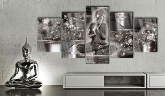Akrilüveg kép - Silver Serenity [Glass]