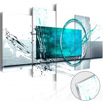 Akrilüveg kép - Turquoise Expression [Glass]