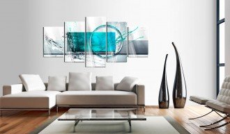 Akrilüveg kép - Turquoise Expression [Glass]