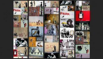 Fotótapéta - Banksy-kollázs
