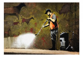 Fotótapéta - Barlang festés (Banksy)