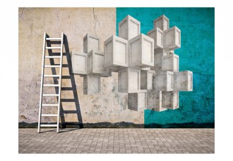 Fotótapéta - Beton kocka graffiti