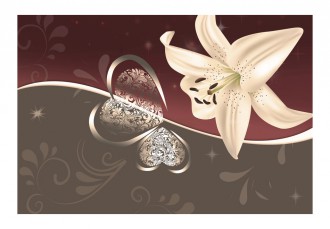 Fotótapéta - Bordóval díszítve 2