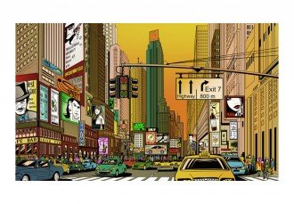 Fotótapéta - Élénk város - New York