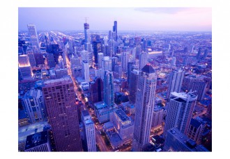 Fotótapéta - Félénk fények alkonyatkor Chicago