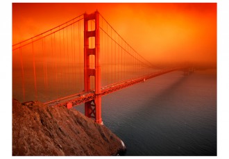 Fotótapéta - Golden Gate a hajnali fényben