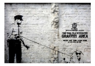 Fotótapéta - Grafiti terület (Banksy)