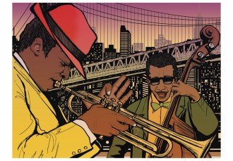 Fotótapéta - Jazz az esti órákban