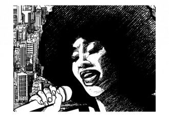 Fotótapéta - Jazz énekes