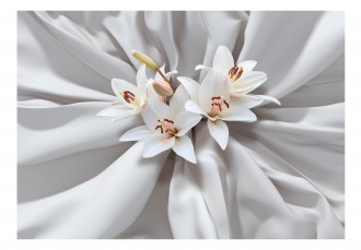 Fotótapéta - Liliomok a paplanon