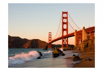 Fotótapéta - Naplemente Golden Gate hídnál