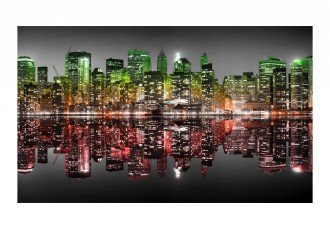 Fotótapéta - New York tükröződése a vízben