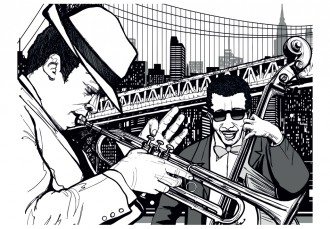 Fotótapéta - New York, zene, jazz...