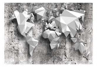 Fotótapéta - Origami világtérkép