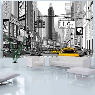 Fotótapéta - Sárga taxik New York-ban