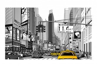 Fotótapéta - Sárga taxik New York-ban