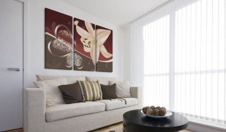 Kép - Abstraction with lily - triptych