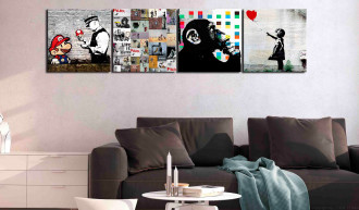 Kép - Banksy kollázs (4 darabban)