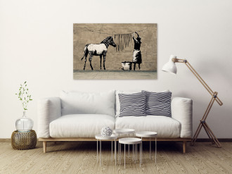 Kép - Banksy: Zebra mosása a betonon