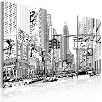 Kép - Black & white comic style