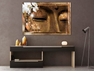 Kép - Buddha szemei díszekkel (széles 1 darabban)