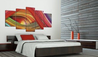 Kép - Colorful strips abstraction
