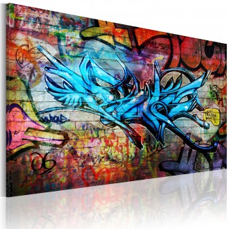 Kép - Kék graffiti