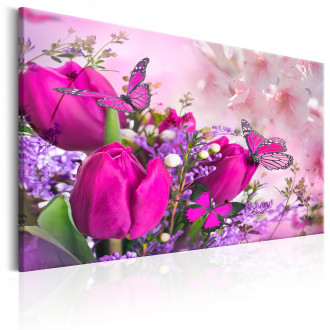 Kép - Nyíló piros tulipánok