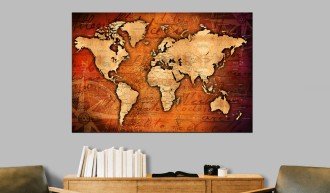 Kép parafán - Amber World [Cork Map]