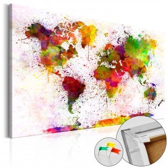 Kép parafán - Artistic World [Cork Map]