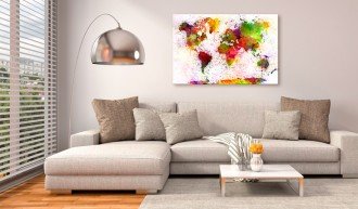 Kép parafán - Artistic World [Cork Map]