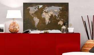Kép parafán - Cinnamon Travels [Cork Map]