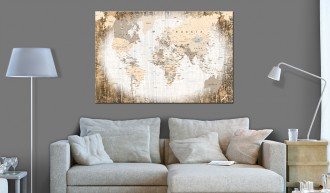 Kép parafán - Enclave of the World [Cork Map]