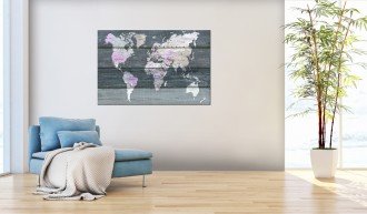 Kép parafán - Journey through the World [Cork Map]