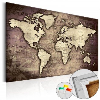 Kép parafán - Precious World [Cork Map]