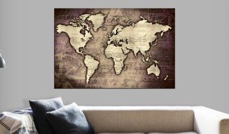 Kép parafán - Precious World [Cork Map]
