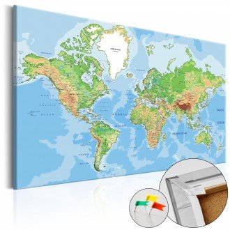 Kép parafán - World Geography [Cork Map]